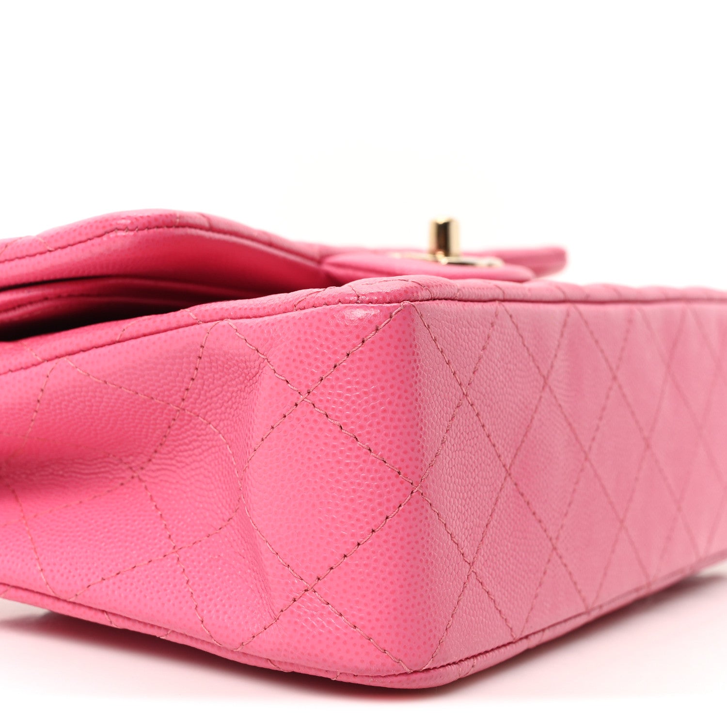 Chanel Caviar Quilted Small Double Flap Pink 9 of 10