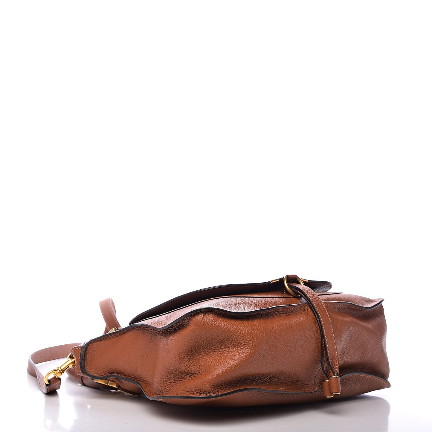 Calfskin Medium Marcie Satchel Tan