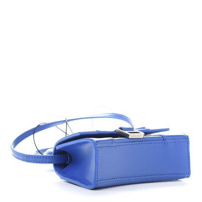 Balenciaga Shiny Box Calfskin Hourglass Top Handle Bag Mini Bleu 4 of 10