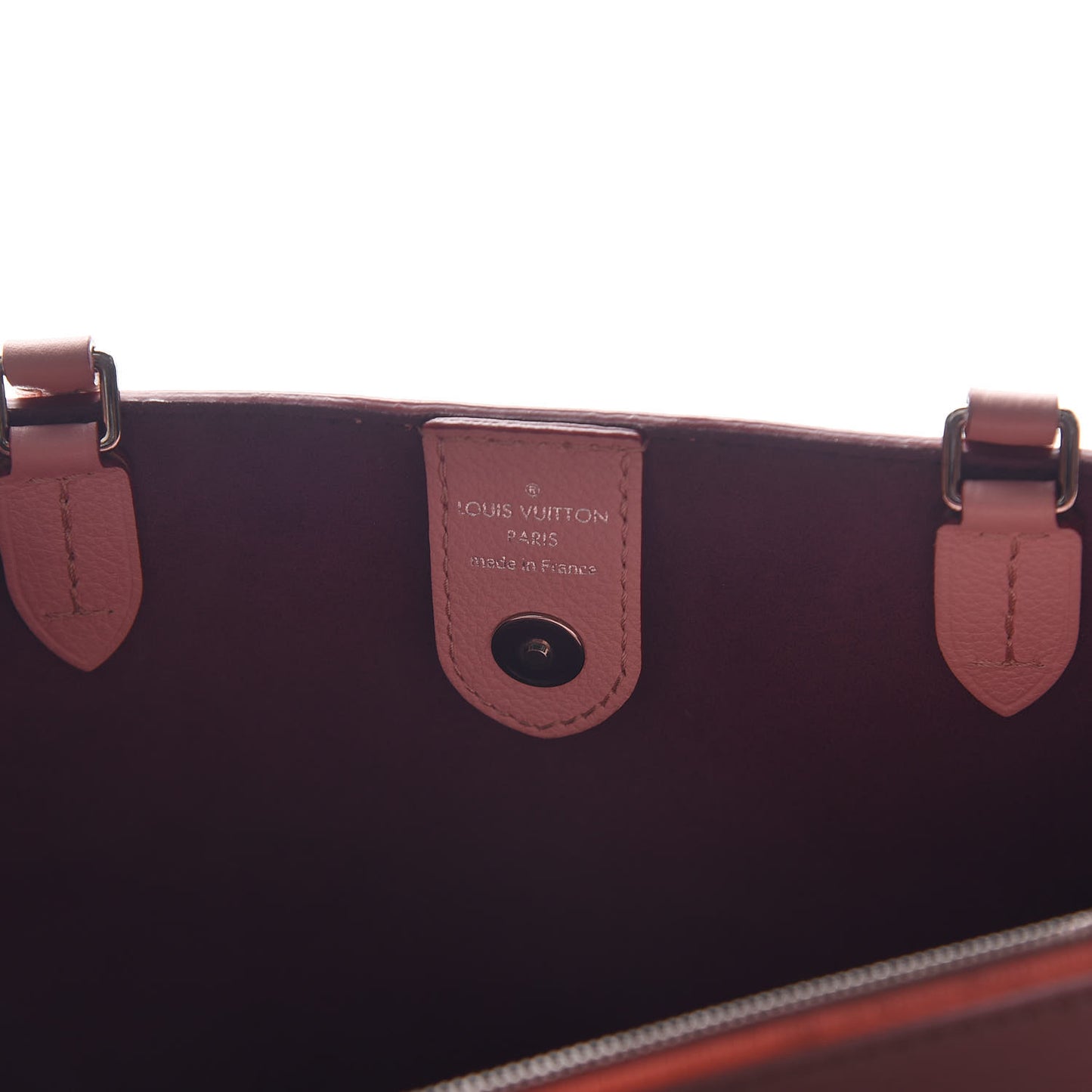 Calfskin Lockmeto Rose Poudre