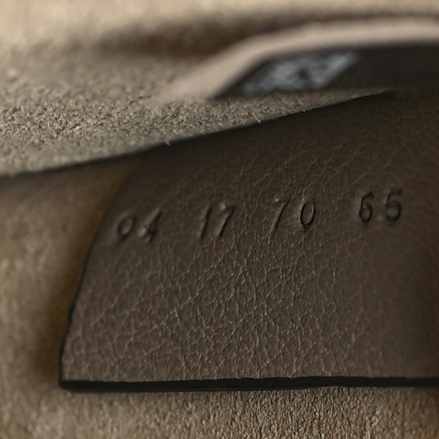 Calfskin Suede Small Nile Bracelet Bag Motty Grey