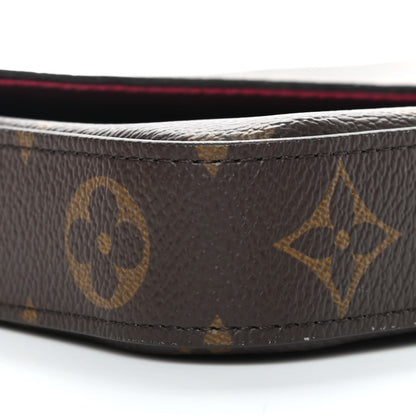 Louis Vuitton Monogram Pochette Felicie Chain Wallet Fuchsia 9 of 10