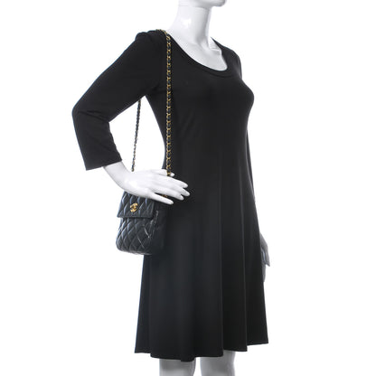 Chanel Lambskin Quilted Mini Flap Black 2 of 13