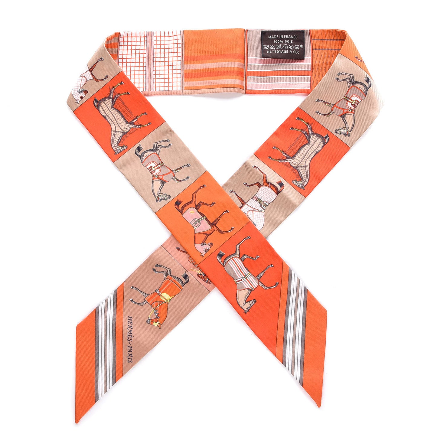 Silk Couvertures Nouvelles Twilly Orange Jaune Capucine