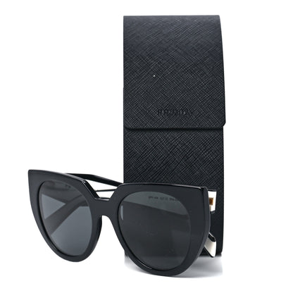 Prada Acetate Sunglasses SPR 14W Black White 7 of 7