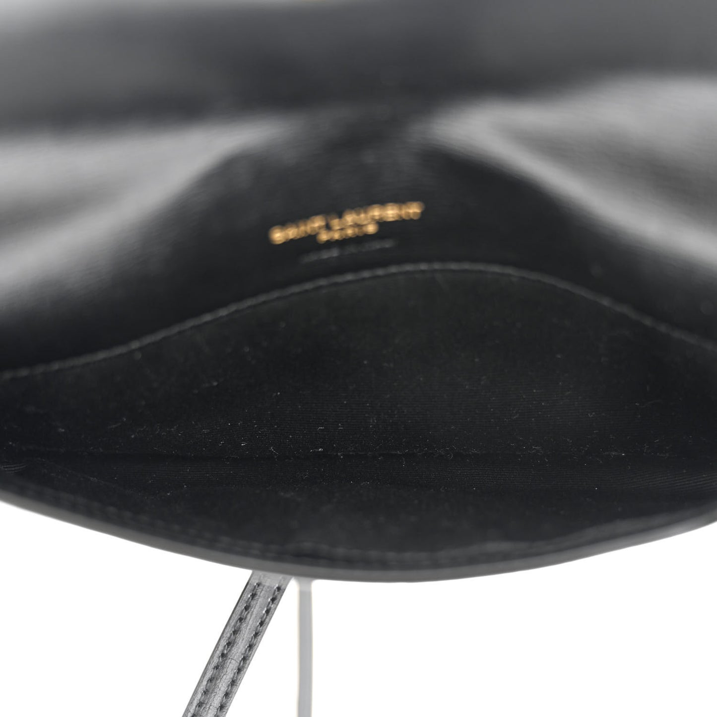 Smooth Calfskin Monogram Phone Holder Crossbody Black