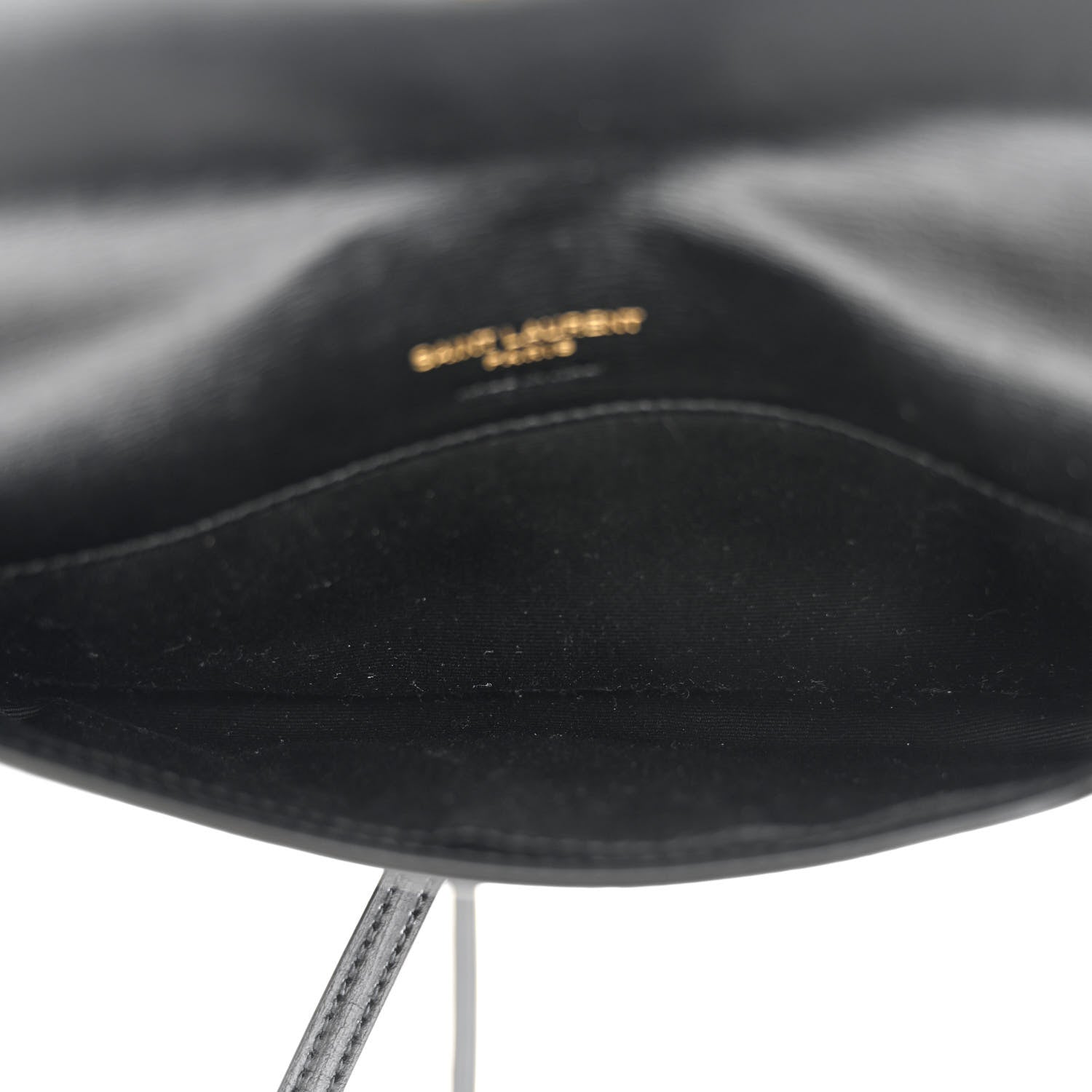Saint Laurent Smooth Calfskin Monogram Phone Holder Crossbody Black 5 of 11