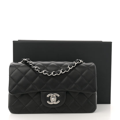 Chanel Lambskin Quilted Mini Rectangular Flap Black 11 of 11