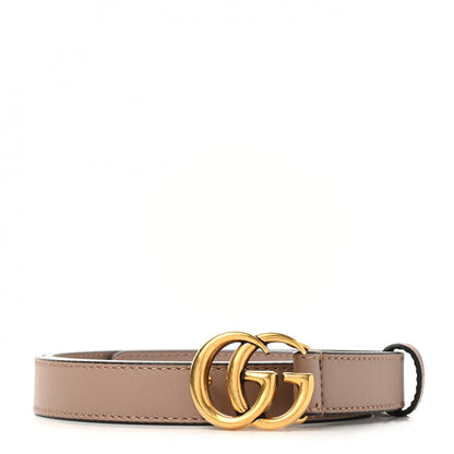 Gucci Calfskin Double G 20mm Belt 85 34 Porcelain Rose 1 of 6