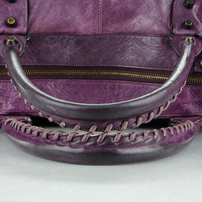 Balenciaga Agneau Classic Hardware Work Raisin 5 of 10