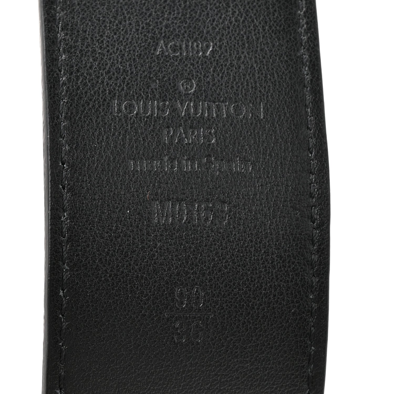 Louis Vuitton Calfskin 40mm LV Tilt Reversible Belt 90 36 Black Navy 4 of 4