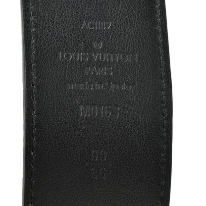 Louis Vuitton Calfskin 40mm LV Tilt Reversible Belt 90 36 Black Navy 4 of 4