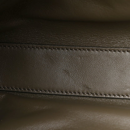 Saint Laurent Smooth Calfskin Suede Medium Reversible Monogram Kate Satchel Taupe 12 of 12