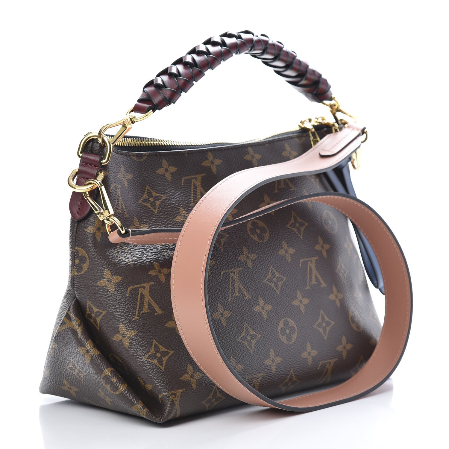 Louis Vuitton Monogram Beaubourg Hobo Mini Bordeaux Red Peach Safran Blue Jean Blue 3 of 11