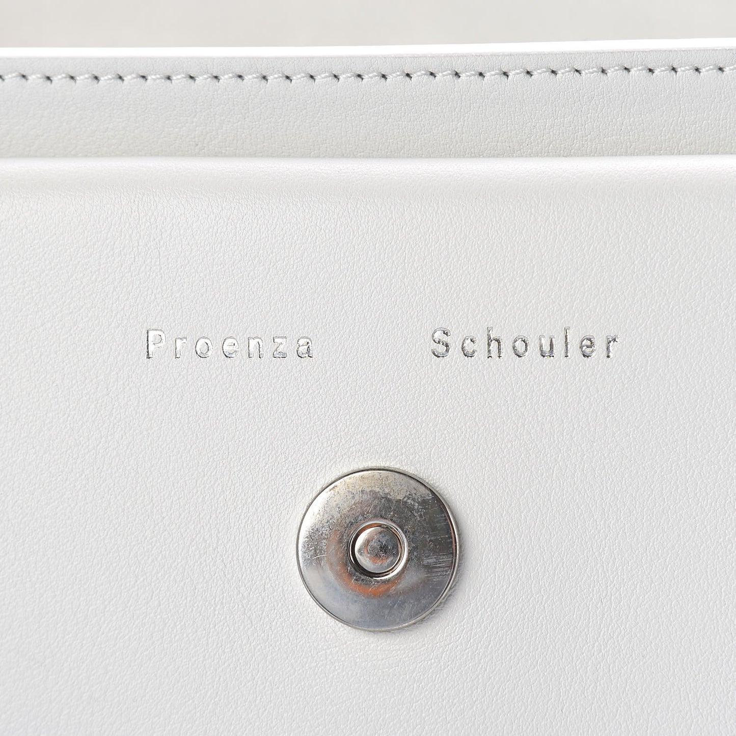 Calfskin PS11 Classic Shoulder Bag White