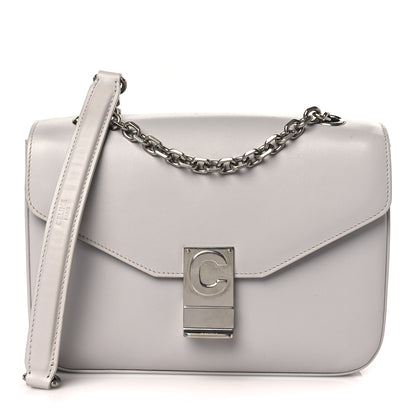 Celine Shiny Calfskin Medium C Bag Pale Grey 1 of 9
