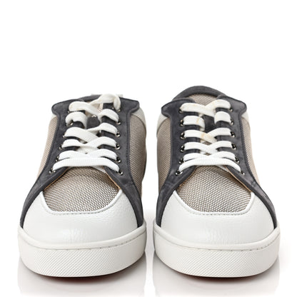 Christian Louboutin Calfskin Mens Rantulow Orlato Flat Sneakers 41 White Grey 2 of 9