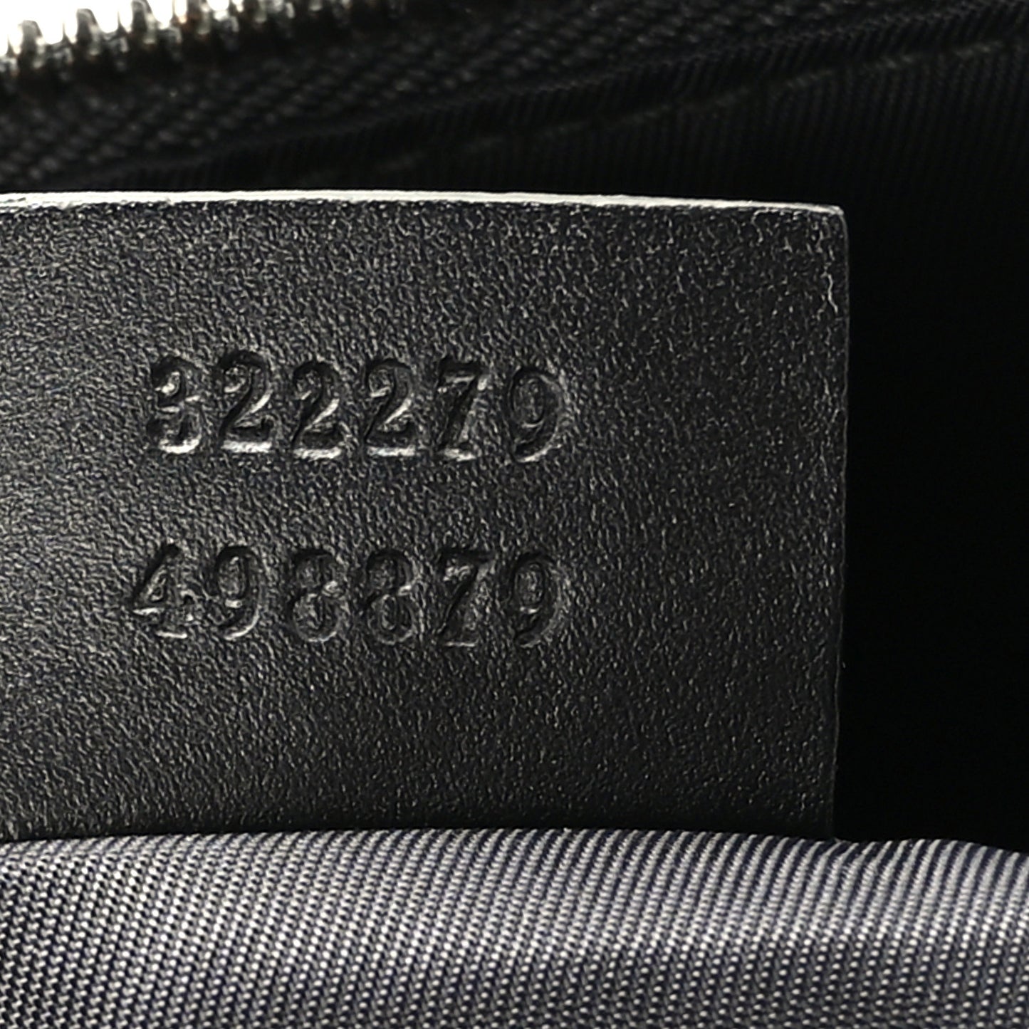 GG Supreme Monogram Crossbody Messenger Bag Black Grey