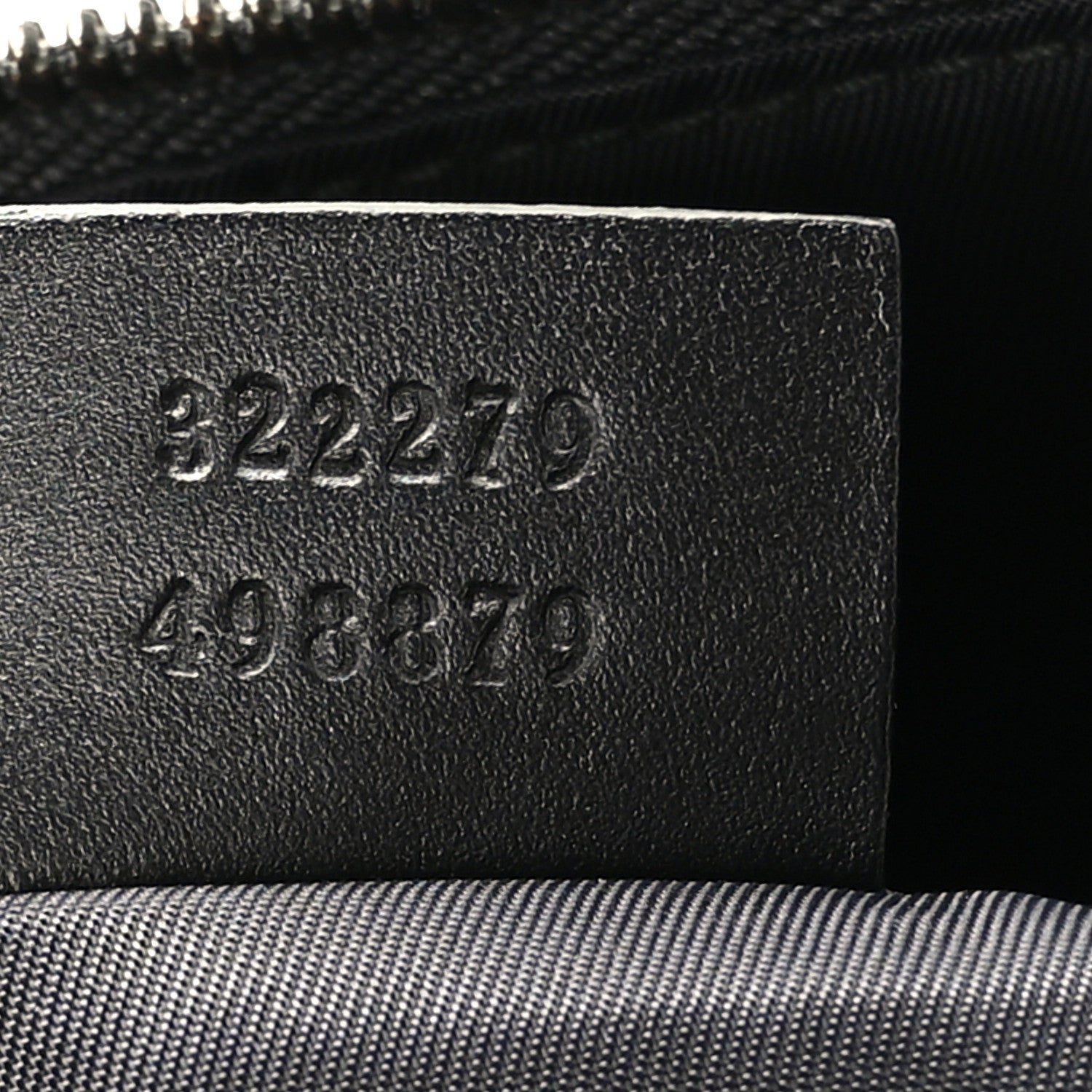 Gucci GG Supreme Monogram Crossbody Messenger Bag Black Grey 7 of 10