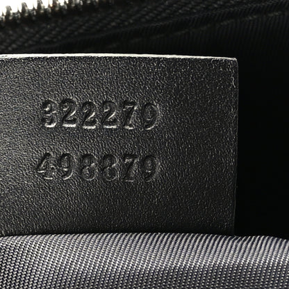 Gucci GG Supreme Monogram Crossbody Messenger Bag Black Grey 7 of 10