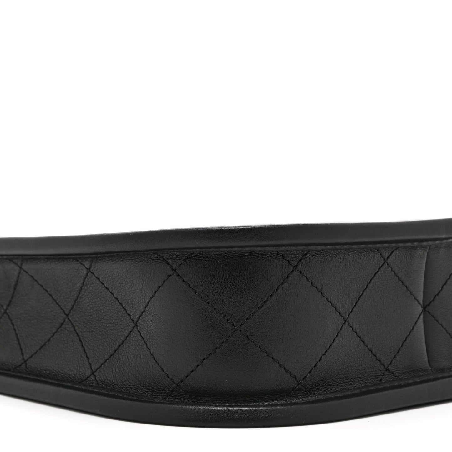 Calfskin Quilted Small Hobo Black