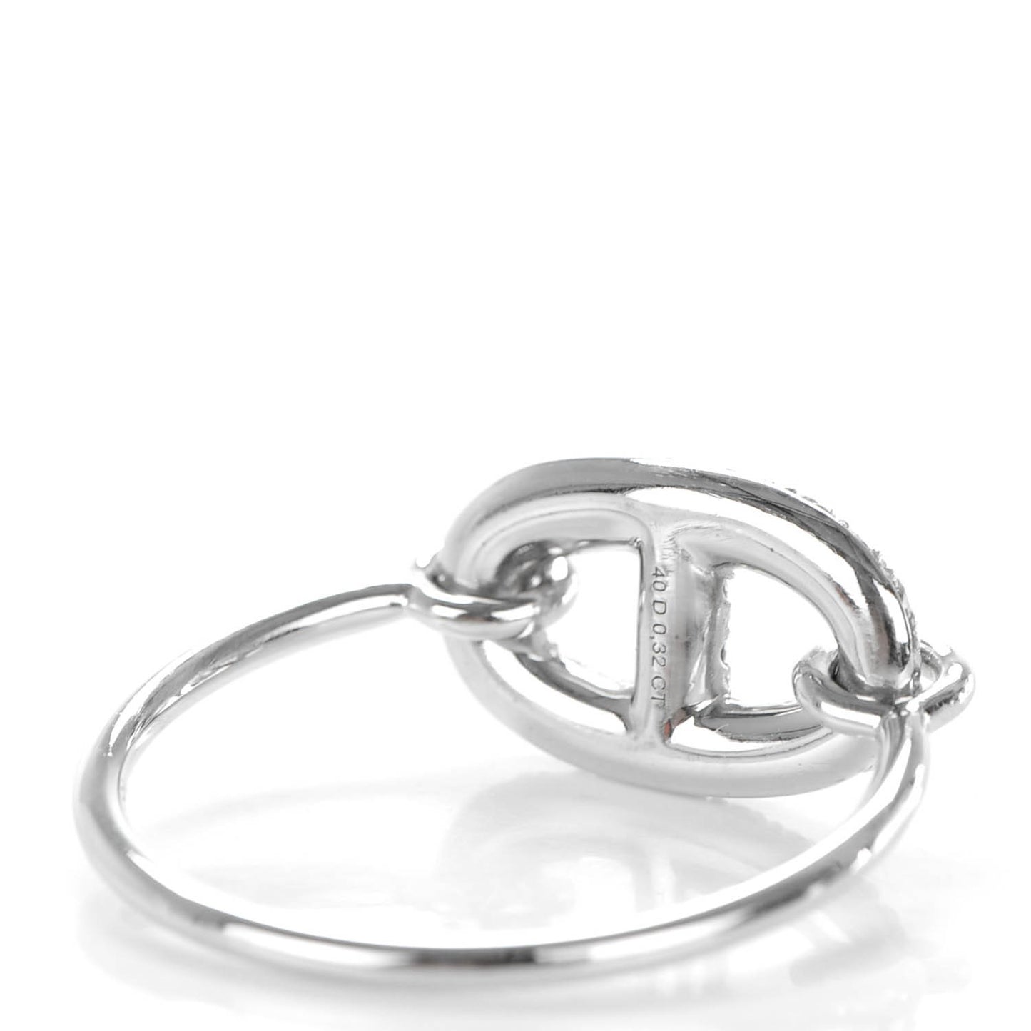 18K White Gold Diamond Farandole Ring 52 6