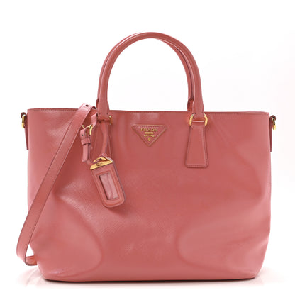 Prada Saffiano Vernice Galleria Shopping Tote Begonia 1 of 14