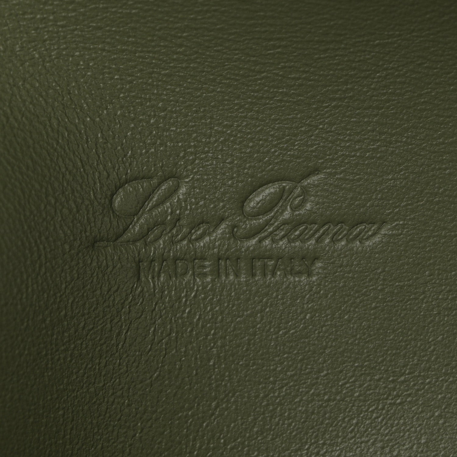 Loro Piana Grained Calfskin L19 Extra Pocket Pouch Sage Brush Leaves 6 of 9