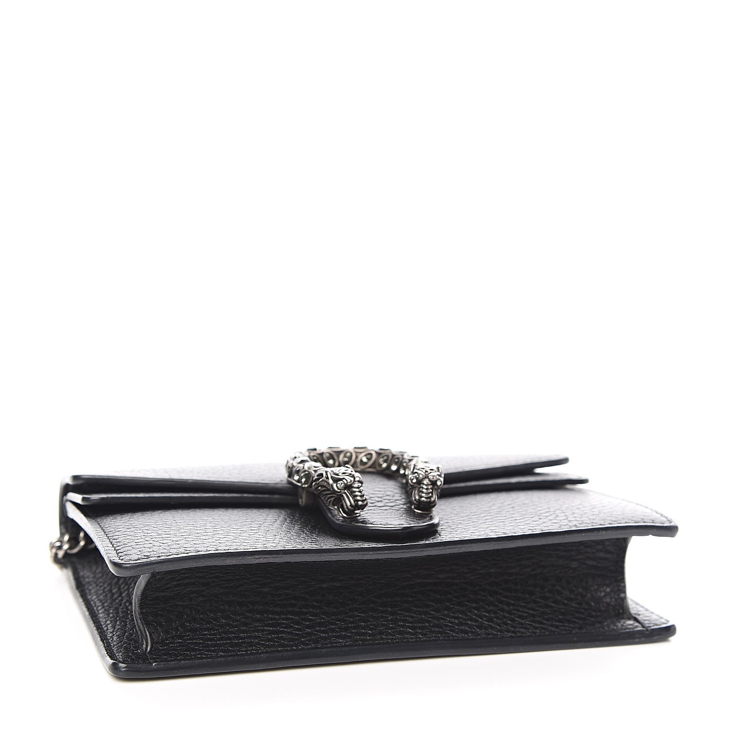 Gucci Calfskin Super Mini Dionysus Shoulder Bag Black 4 of 9