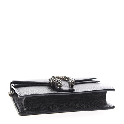 Gucci Calfskin Super Mini Dionysus Shoulder Bag Black 4 of 9