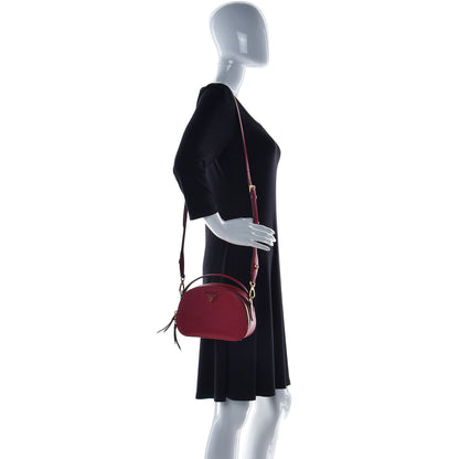 Prada Saffiano Lux Odette Crossbody Fuoco 2 of 11