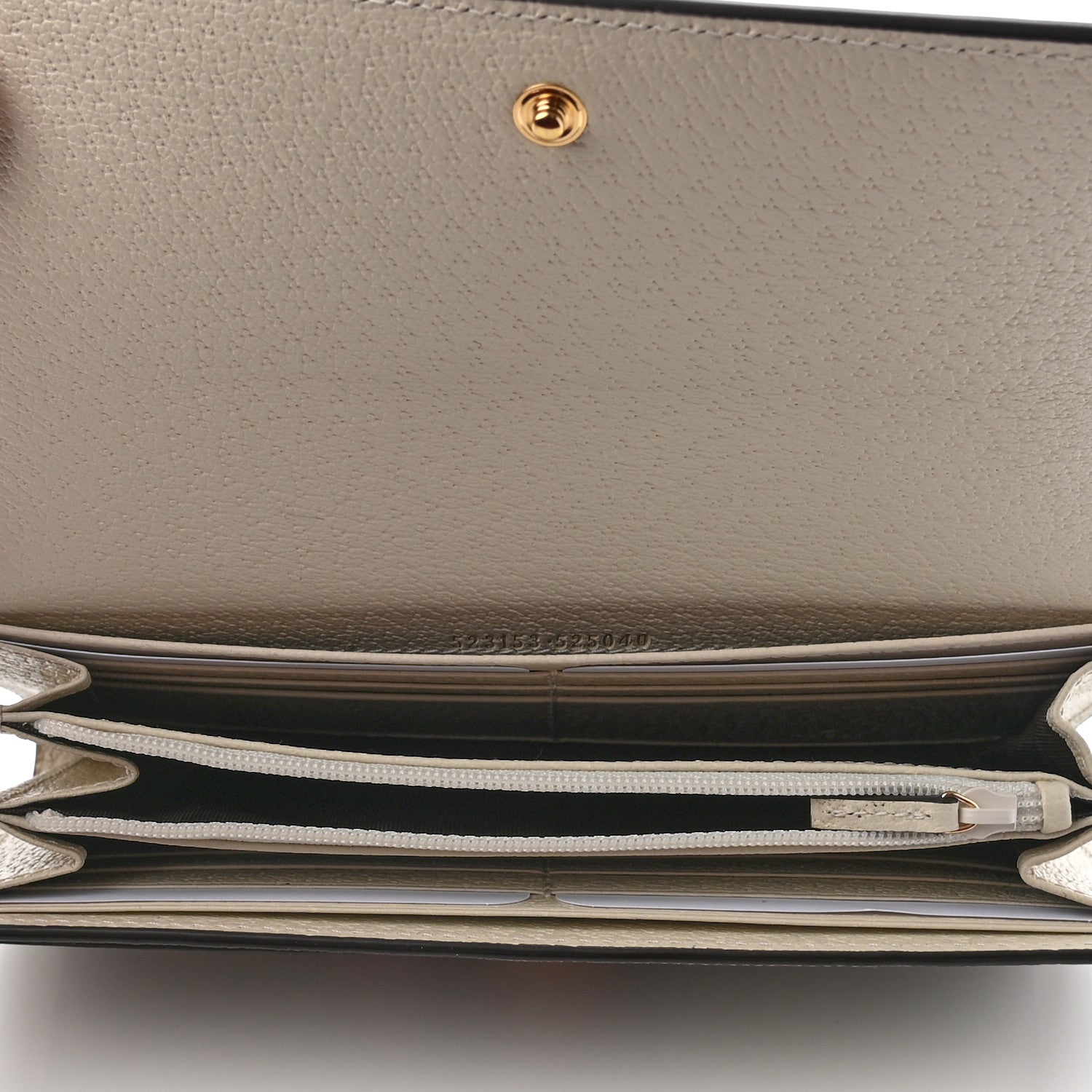 Gucci GG Supreme Monogram Flora Web Ophidia Continental Wallet White 5 of 6