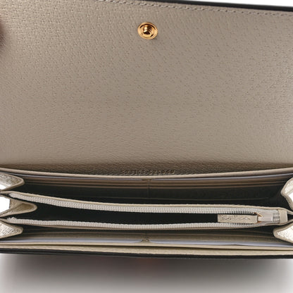 Gucci GG Supreme Monogram Flora Web Ophidia Continental Wallet White 5 of 6