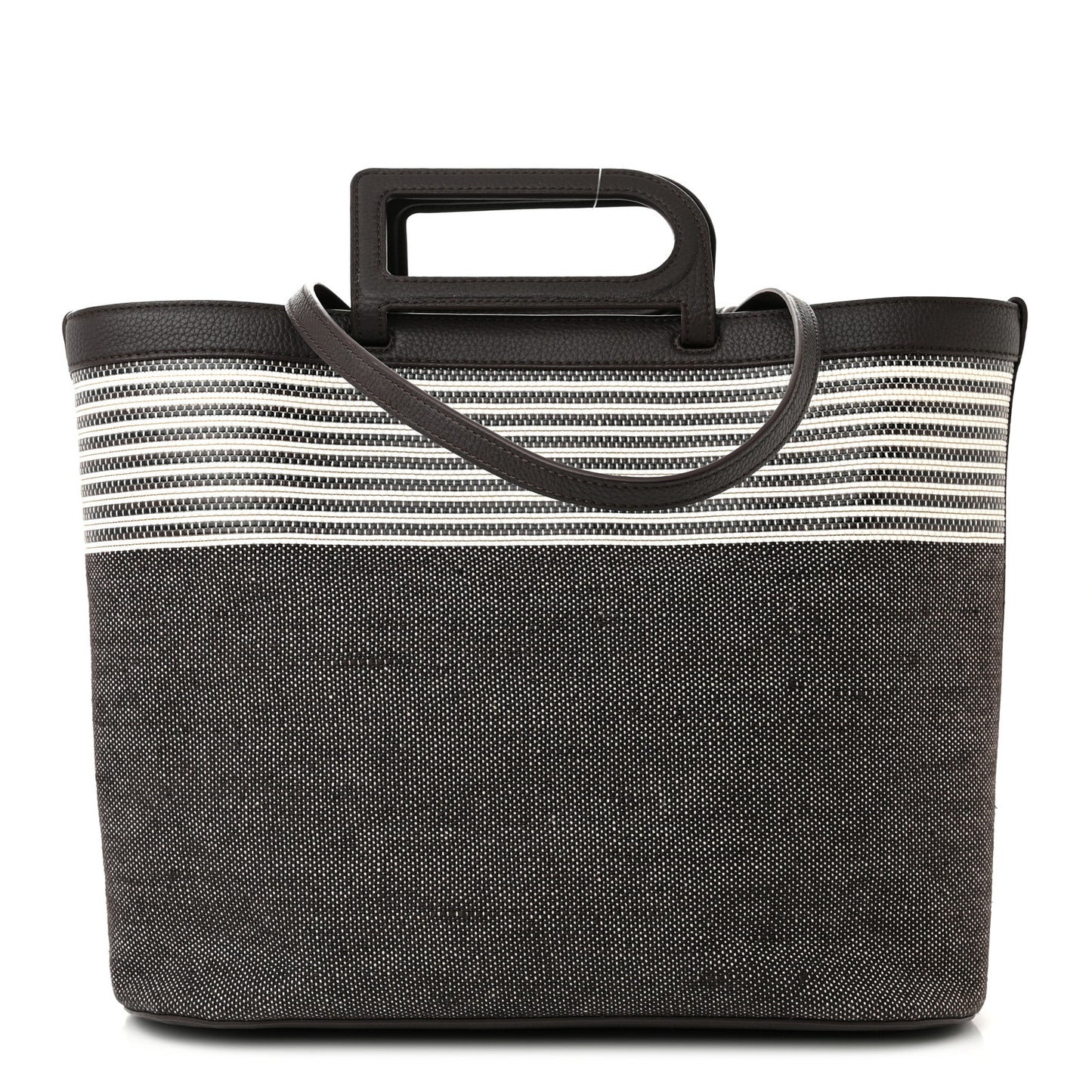 Canvas D to D Tote MM Brown