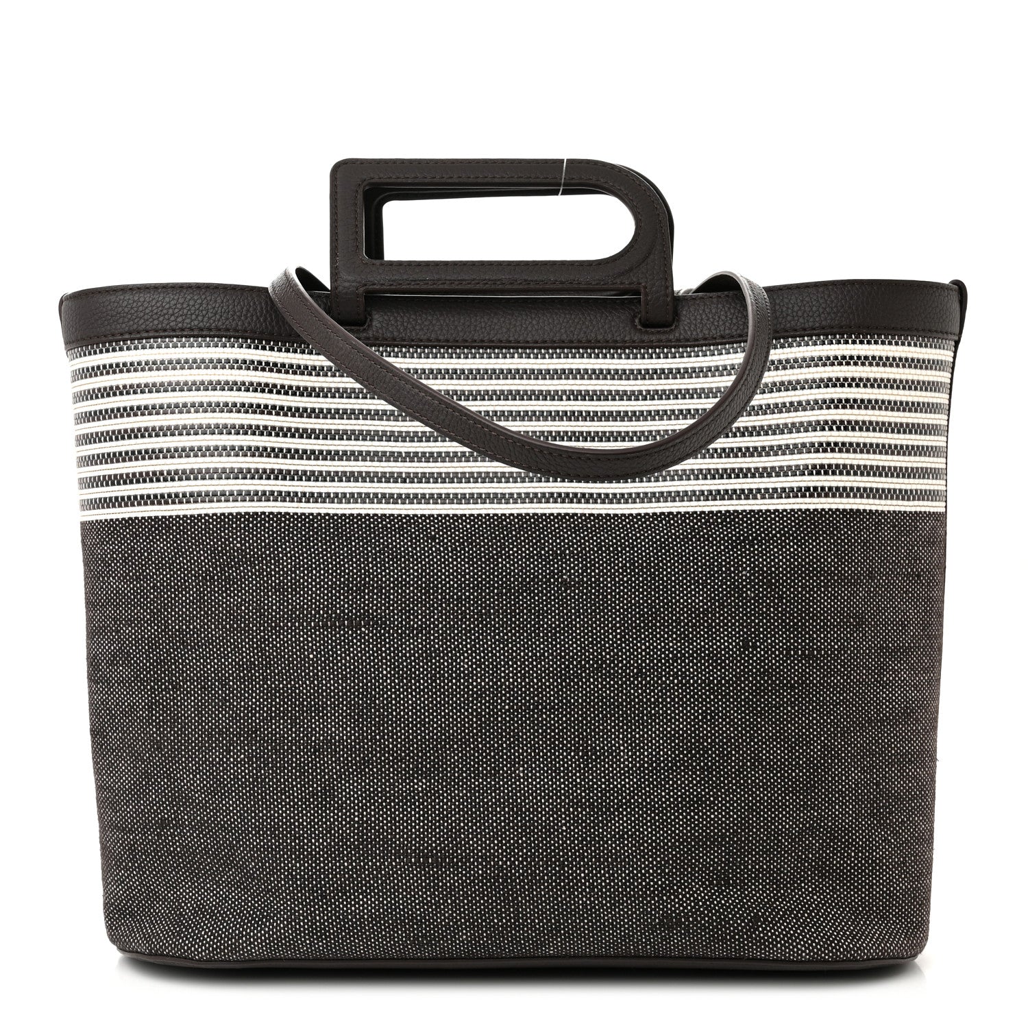 Delvaux Canvas D to D Tote MM Brown 1 of 9