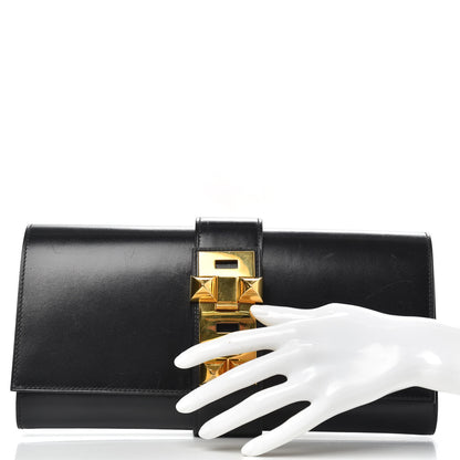 Hermes Box Medor 29 Clutch Black 2 of 11