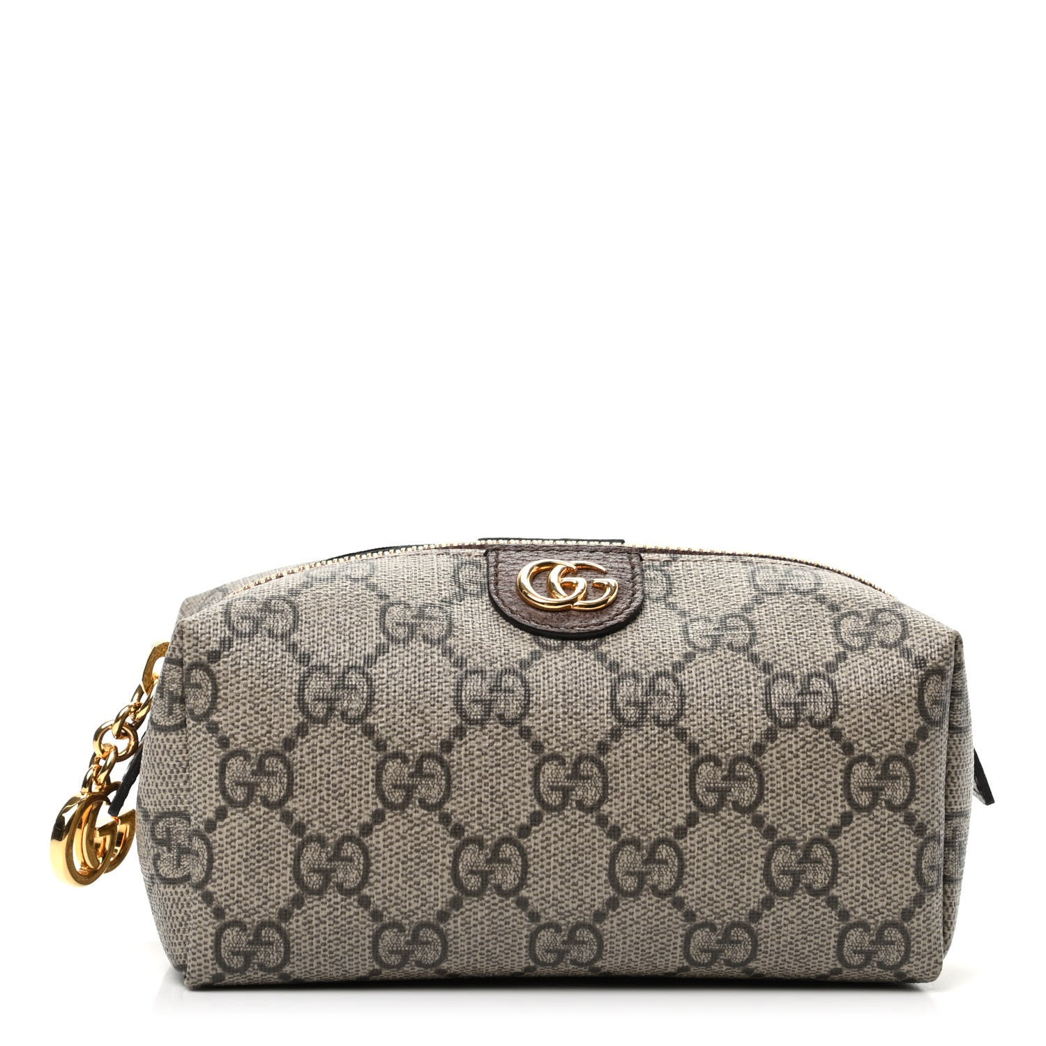 Gucci Soft GG Supreme Monogram Calfskin Small Ophidia Cosmetic Case Beige Ebony New Acero 1 of 10