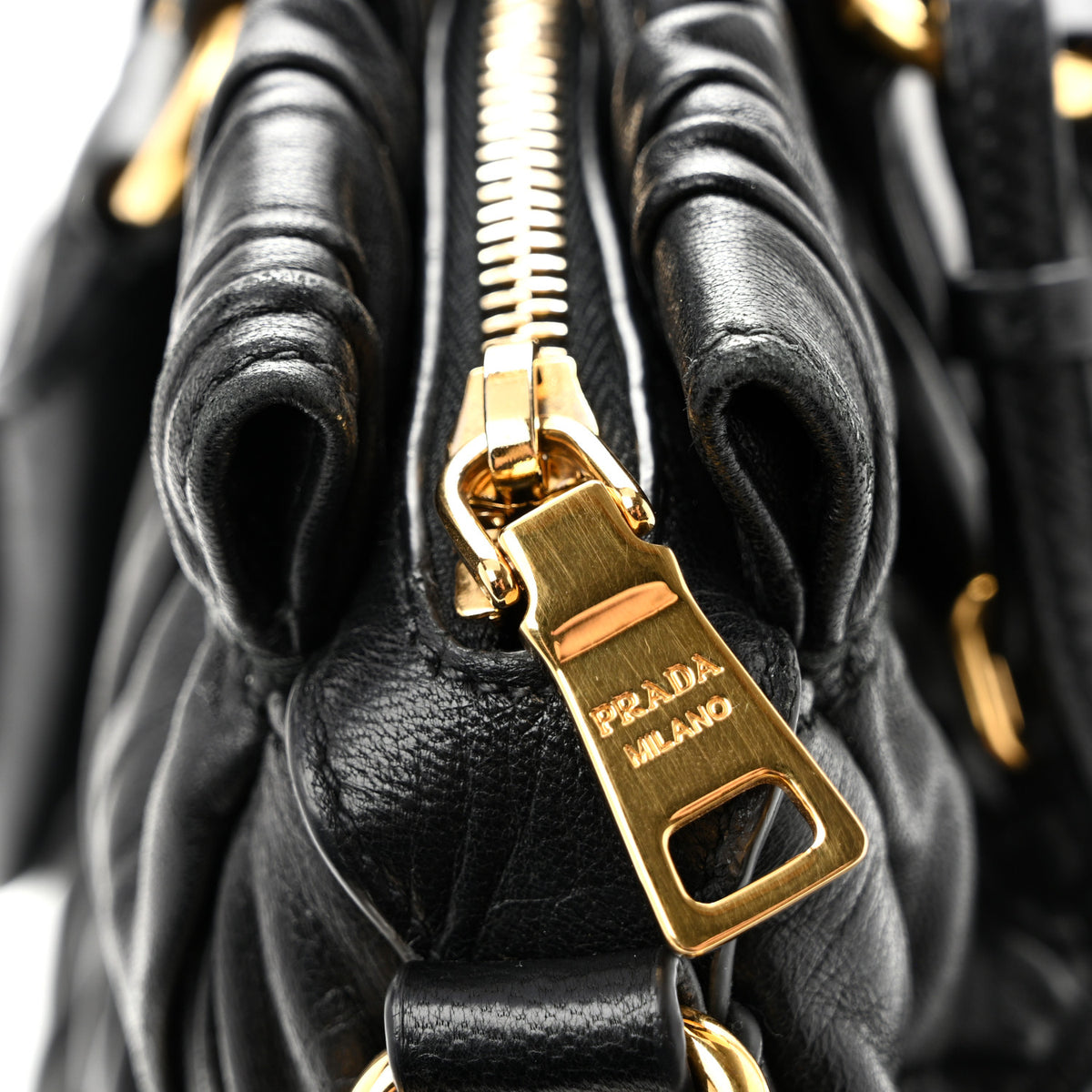 Nappa Gaufre Tote Black