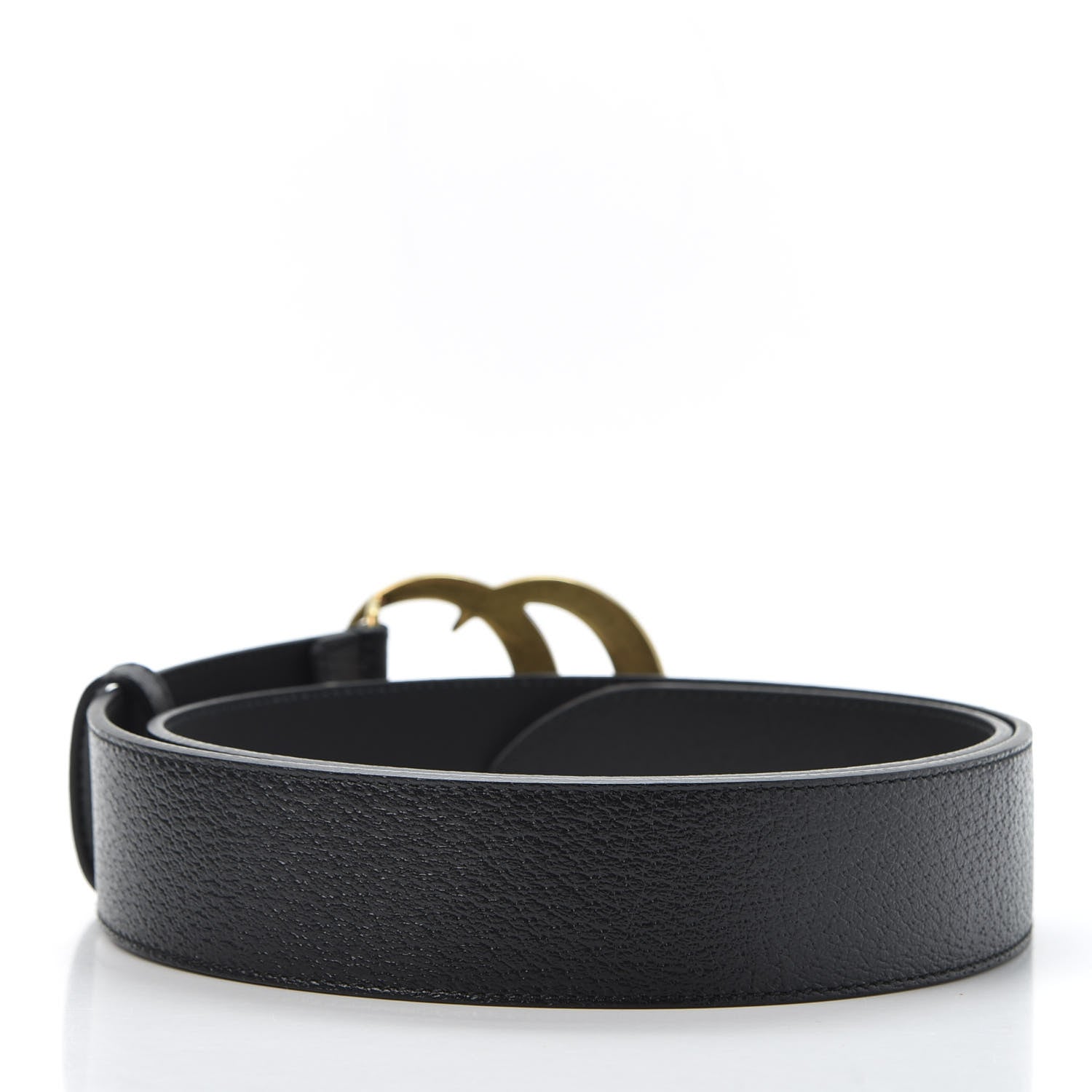 Gucci Textured Calfskin Double G 40mm Belt 90 36 Black 2 of 4