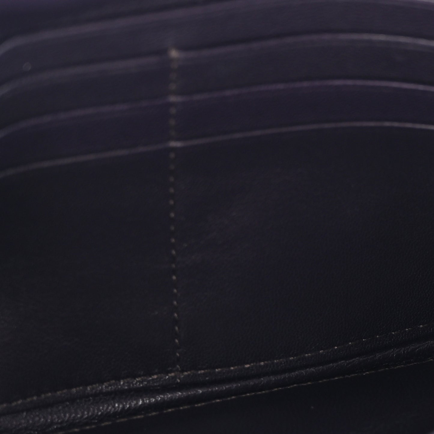 Distressed Nappa Vertical Quilted Flap Wallet Mirtillo