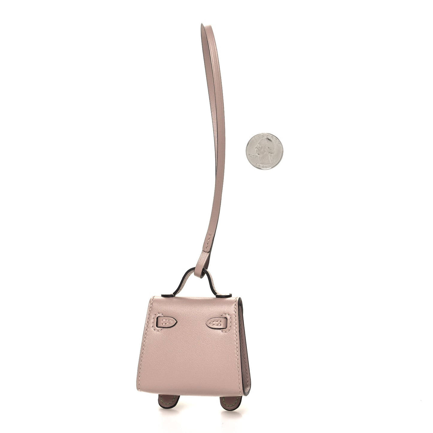 Tadelakt Chevre Mysore Kelly Quelle Idole Bag Charm Glycine