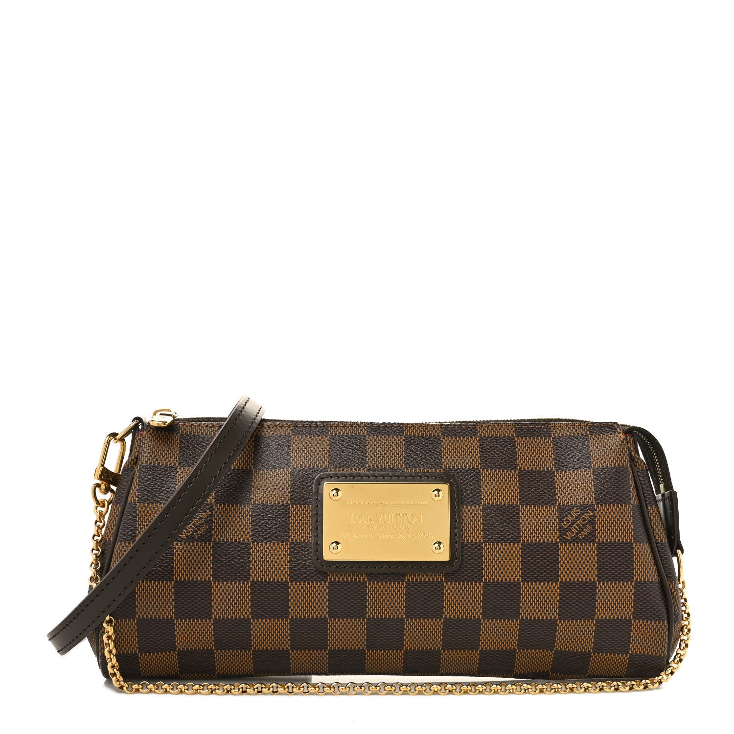 Louis Vuitton Damier Ebene Eva Clutch 1 of 10