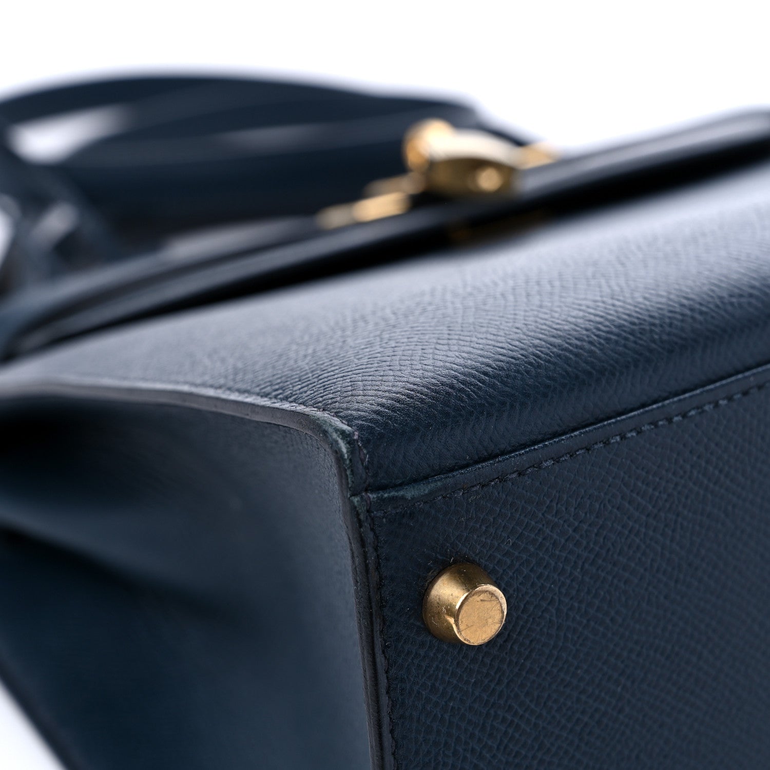 Hermes Courchevel Kelly Sellier 32 Bleu Indigo 8 of 16