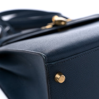 Hermes Courchevel Kelly Sellier 32 Bleu Indigo 8 of 16