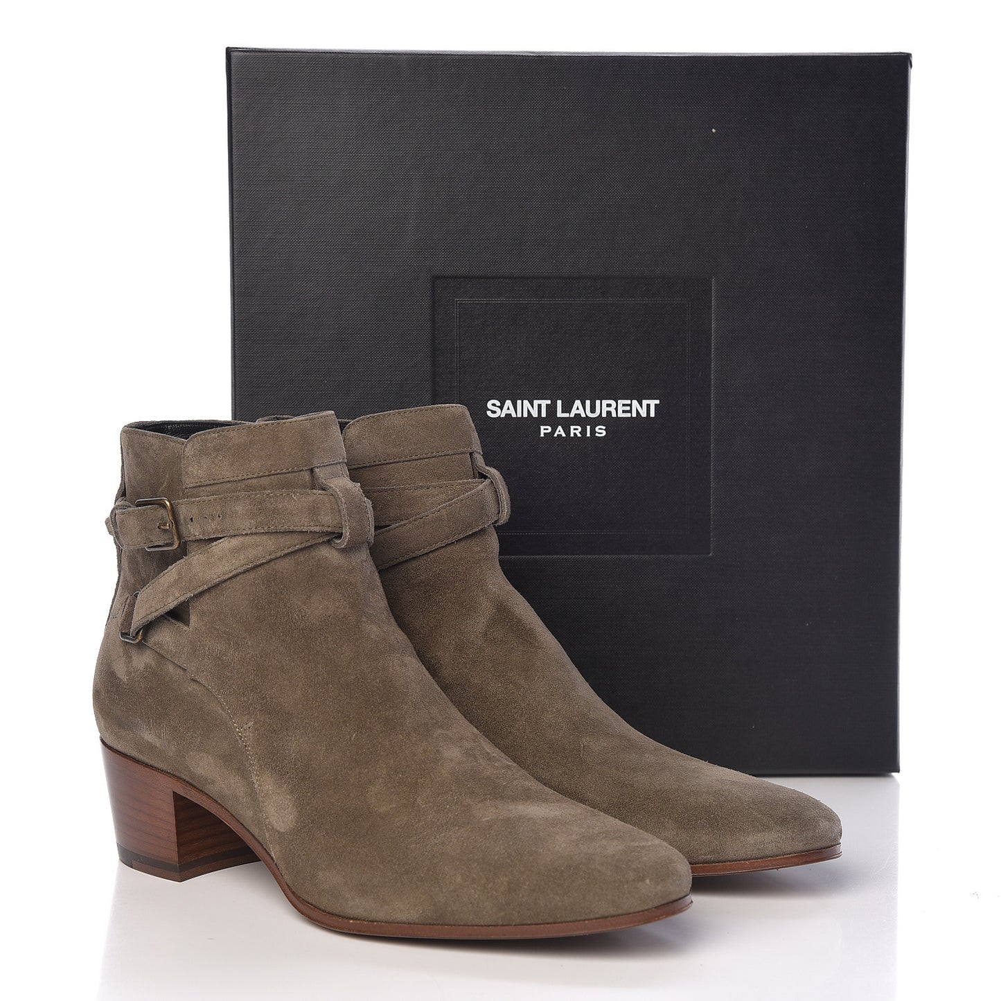 Suede Womens Blake Ankle Boots 37.5 Kaki Militaire