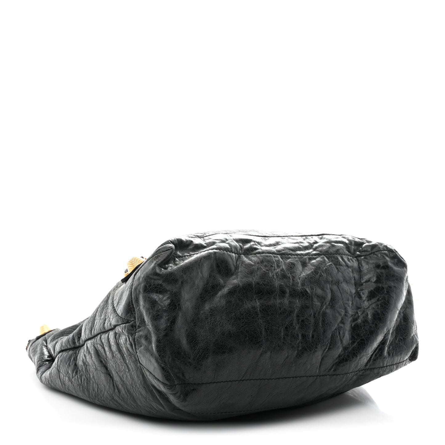 Agneau Giant 21 Gold Hardware Day Hobo  Black