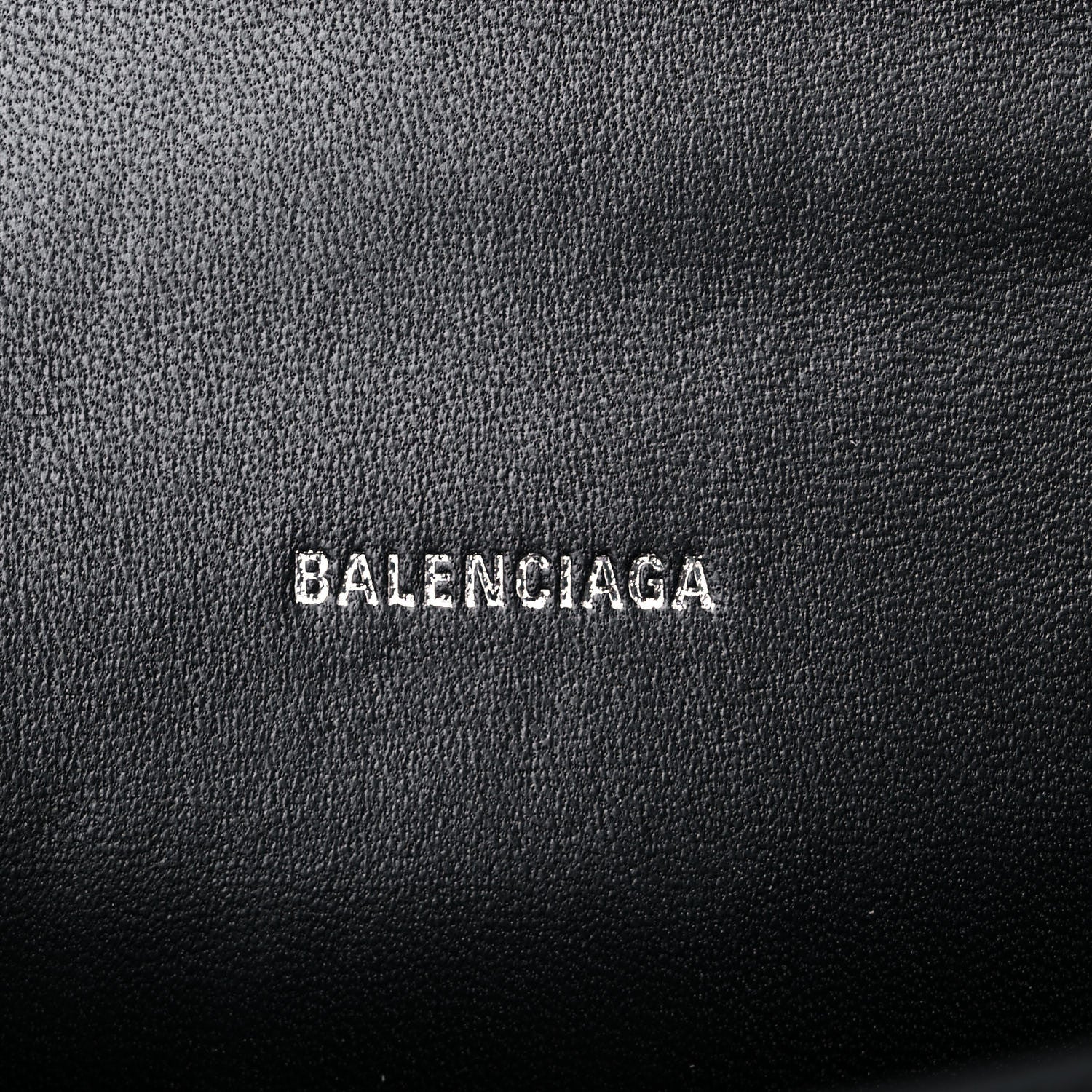 Balenciaga Grained Calfskin Hourglass Top Handle Bag XS Black 6 of 11