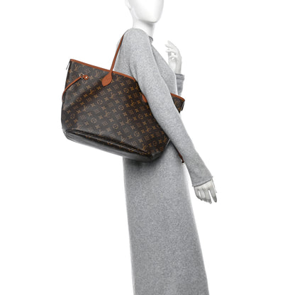 Louis Vuitton Monogram Calfskin Neo Neverfull Inside Out MM Tan 2 of 17