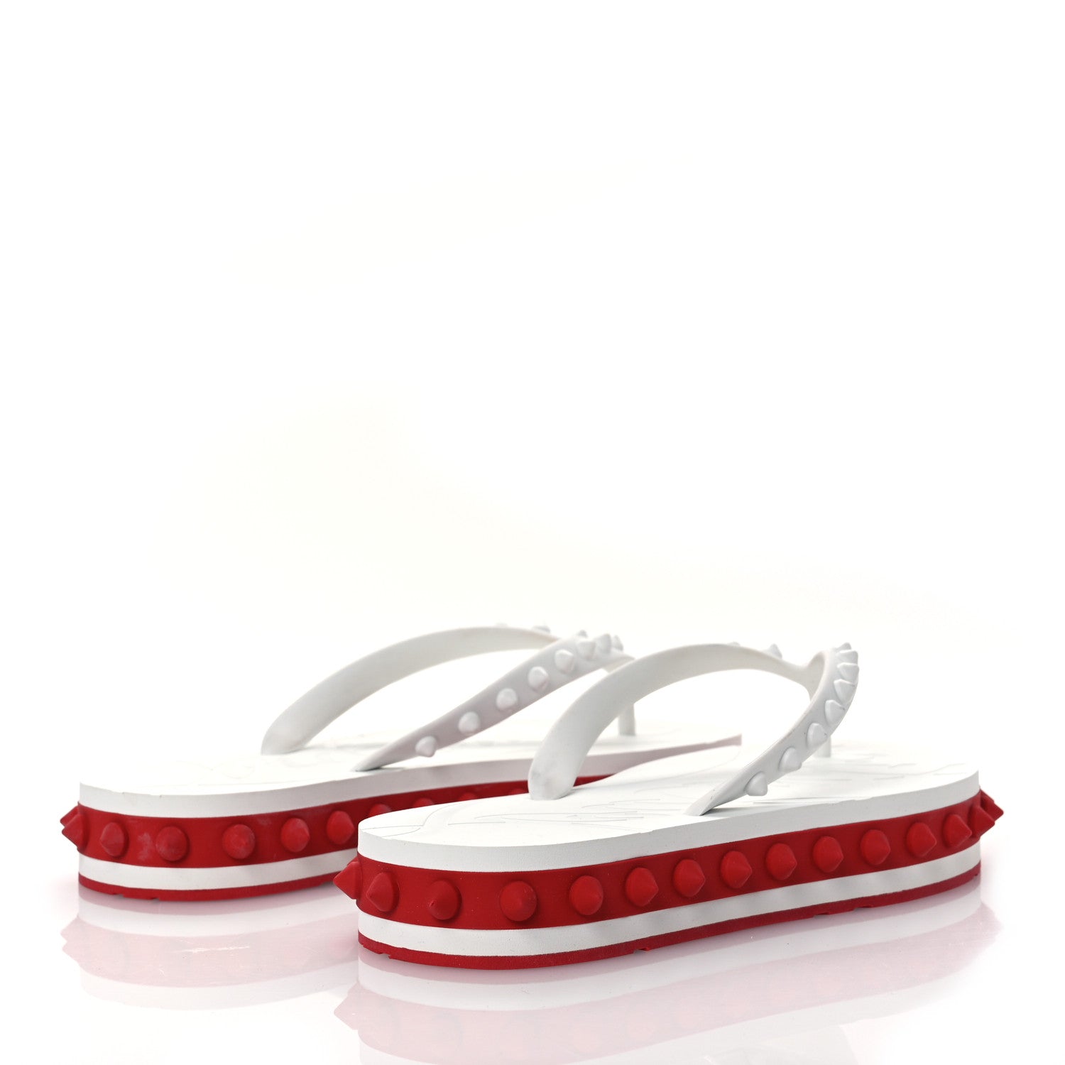 Christian Louboutin Rubber Spike Super Loubi Donna Flip Flop 36 White 5 of 12