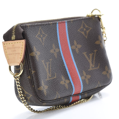 Louis Vuitton Monogram My LV Heritage Mini Pochette Accessories Blue Claire Rouge 3 of 9